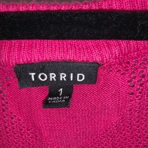 torrid Sweaters - Pink heart sweater from Torrid. torrid Sweaters - Pink heart sweater from Torrid.